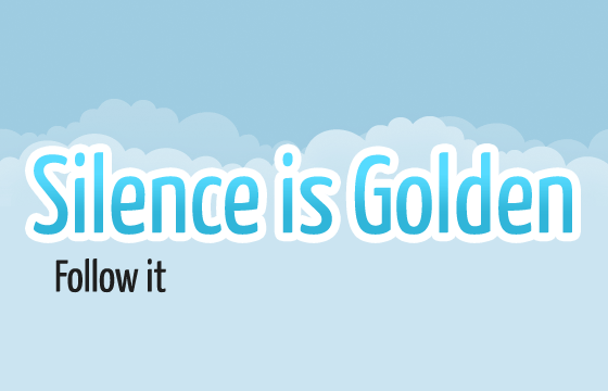 Silence is golden - A twitter perpetual intervention